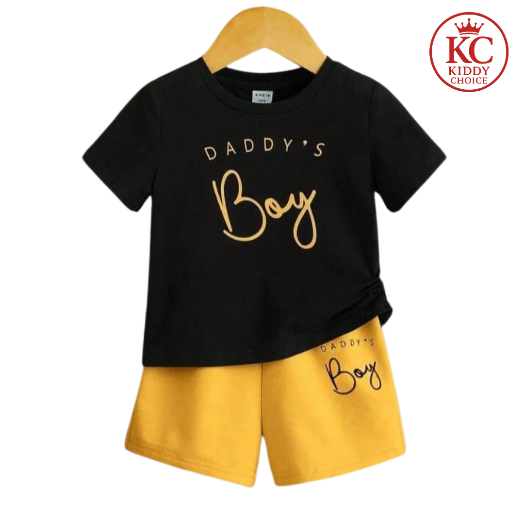 DADDY'S Boy T-Shirt Set | Soft Cotton for Kids | Hit for Summer – Kiddy Choice (ID: 9006999044340)