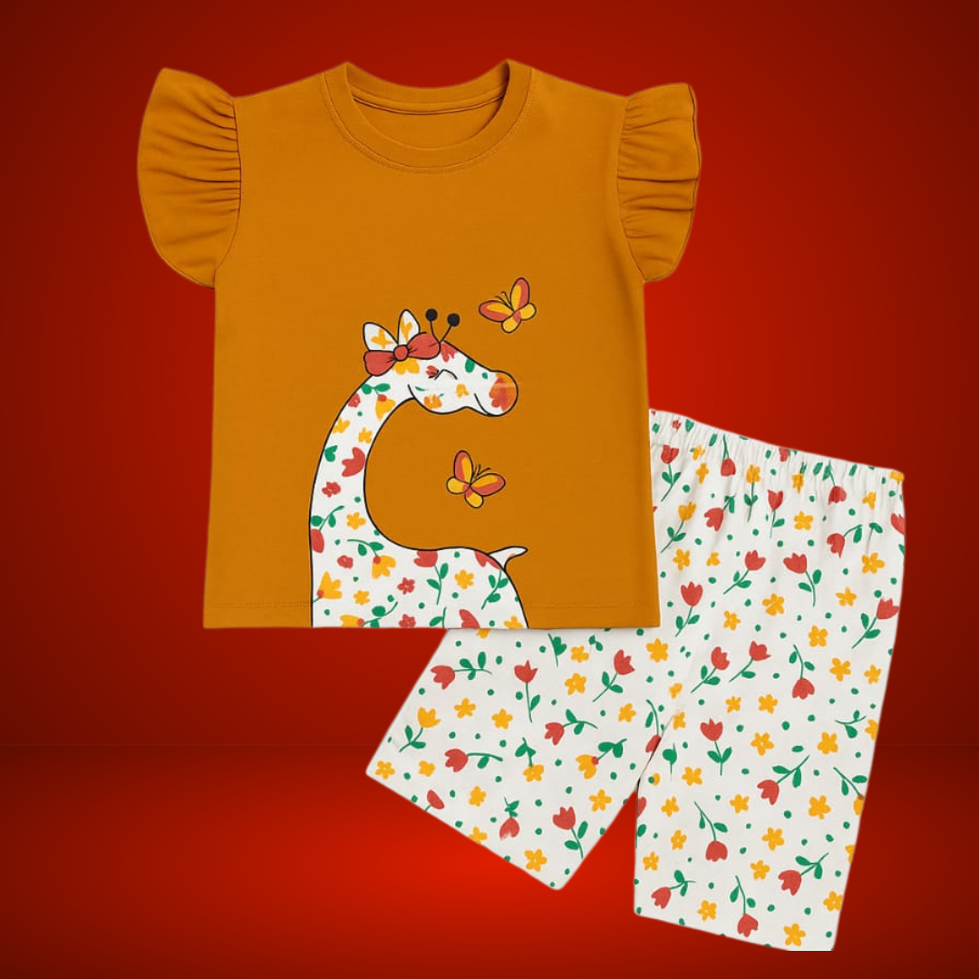 Girls T-Shirt Set | Soft Cotton | Hit for Summer – Kiddy Choice (ID: 9114479395060)