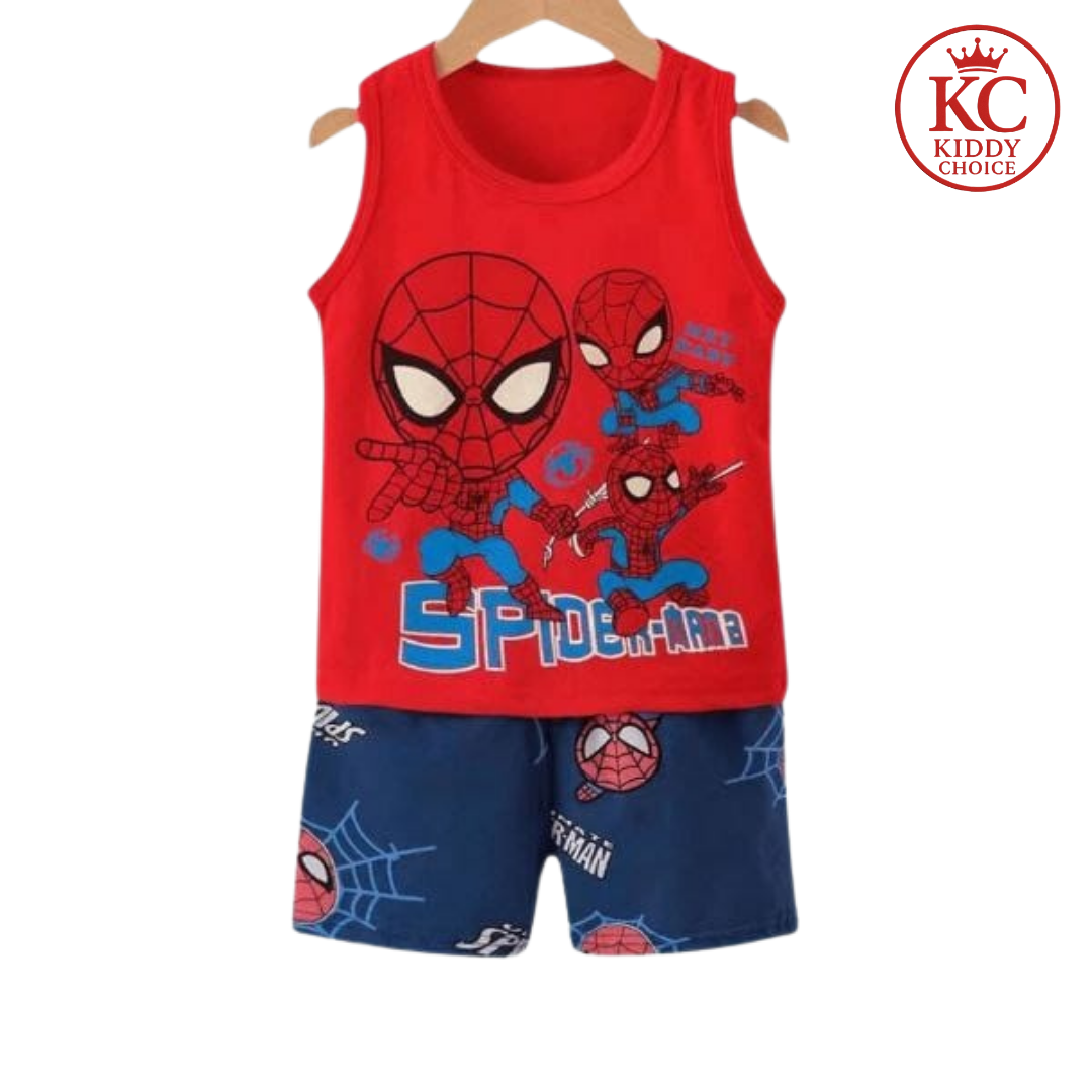 Spiderman T-Shirt Set | Soft Cotton for Kids | Hit for Summer – Kiddy Choice (ID: 9007000879348)