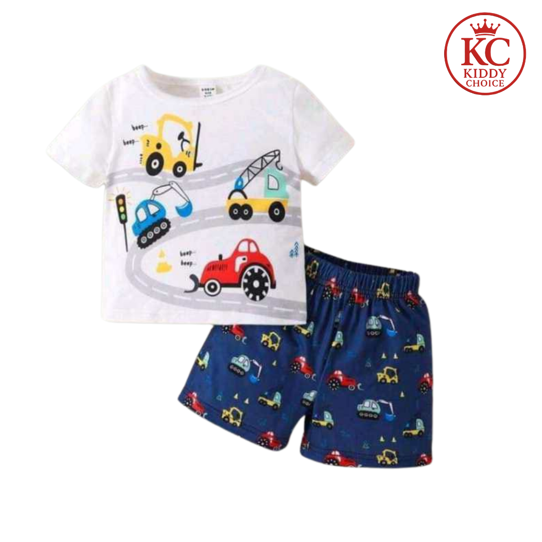 4 Car T-Shirt Set | Speedy & Stylish Ride | Hit for Summer – Kiddy Choice (ID: 9007219998964)