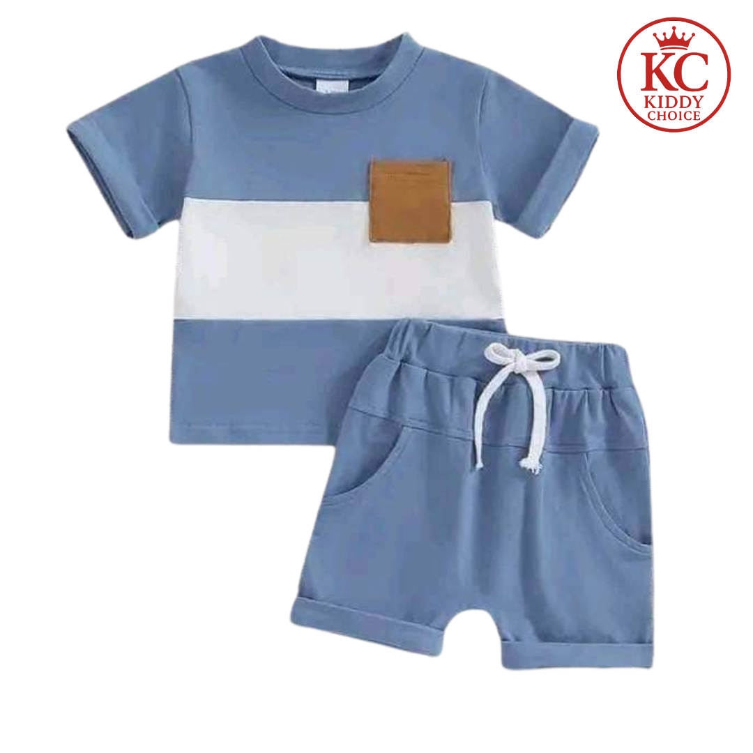 Stylish summer  Stripe T-shirt set for kids by Kiddy Choice (ID: 9007774073076)