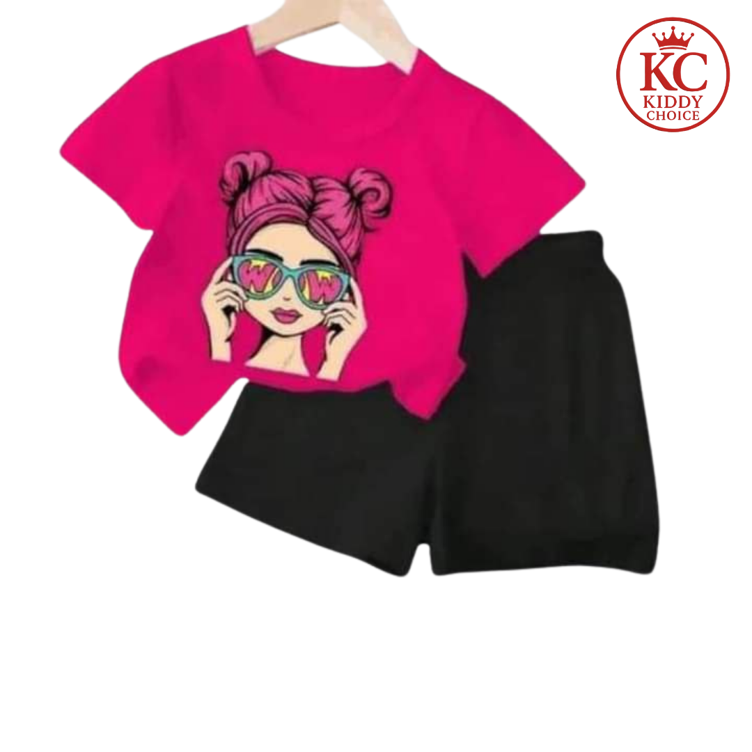 Lady's Sunglasses T-Shirt Set | Stylish Summer Vibe | Hit for Summer – Kiddy Choice (ID: 9007224520948)