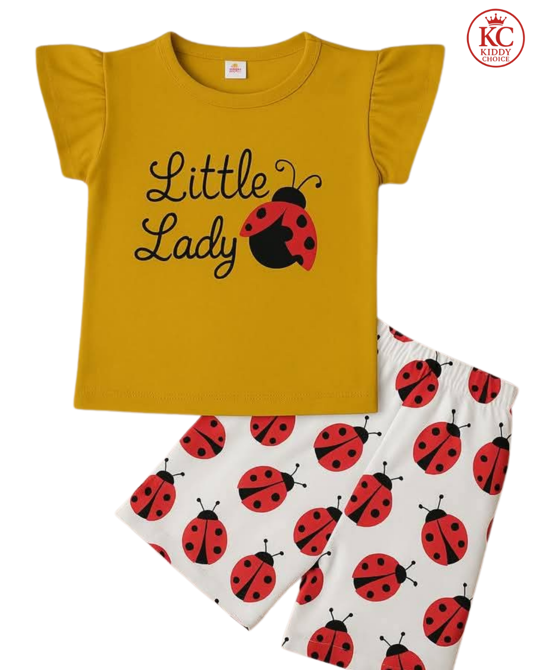 Little lady  printed T-Shirt Set | Soft Cotton | Hit for Summer – Kiddy Choice (ID: 9017295241460)