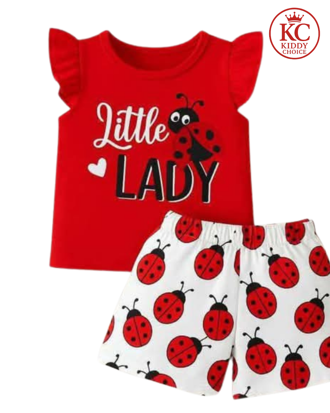 Little LADY printed T-Shirt Set | Soft Cotton | Hit for Summer – Kiddy Choice (ID: 9017299370228)