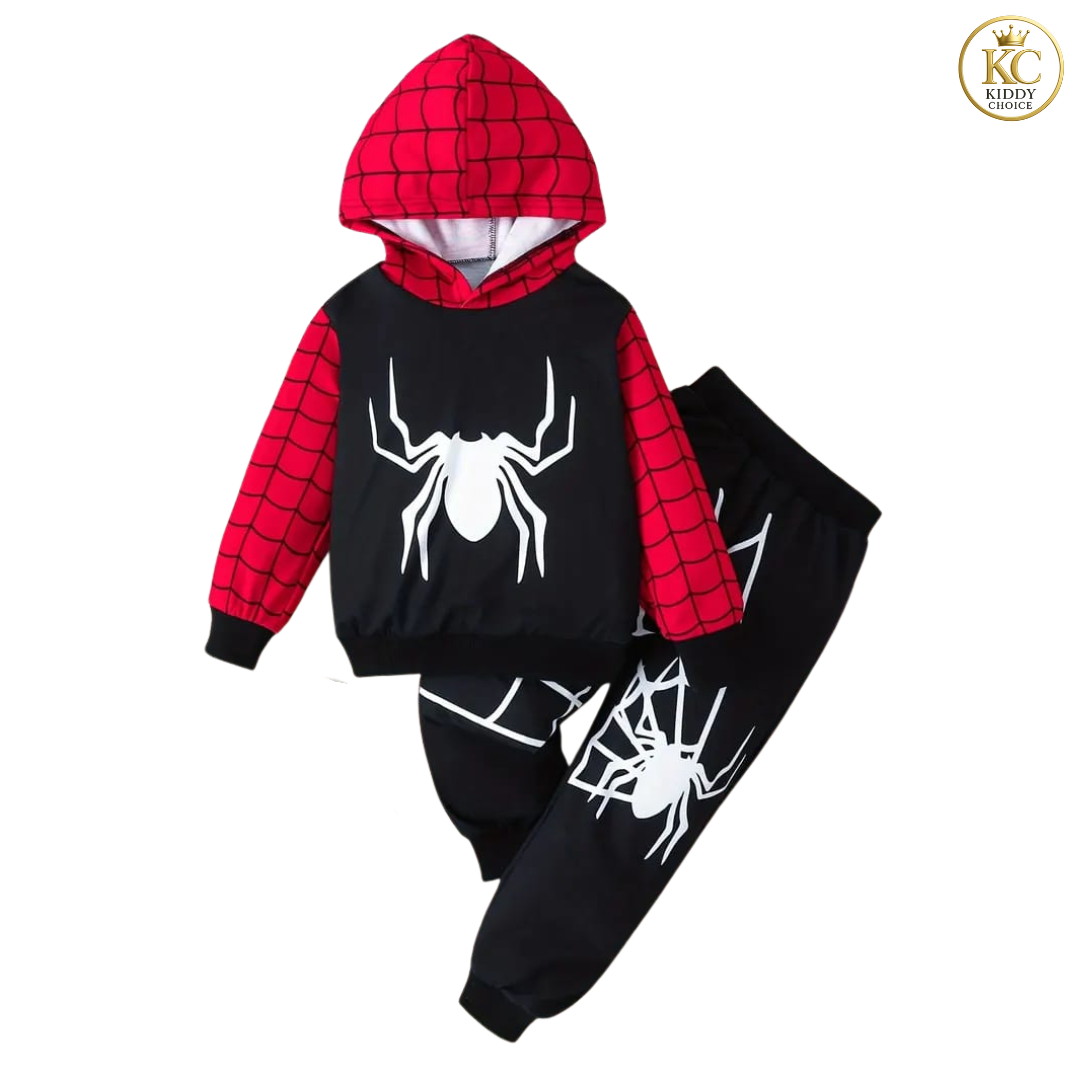 KIDDY CHOICE Boys’ Stylish Winter Set – Yellow & Black Sweat Outfit (ID: 9165880393972)