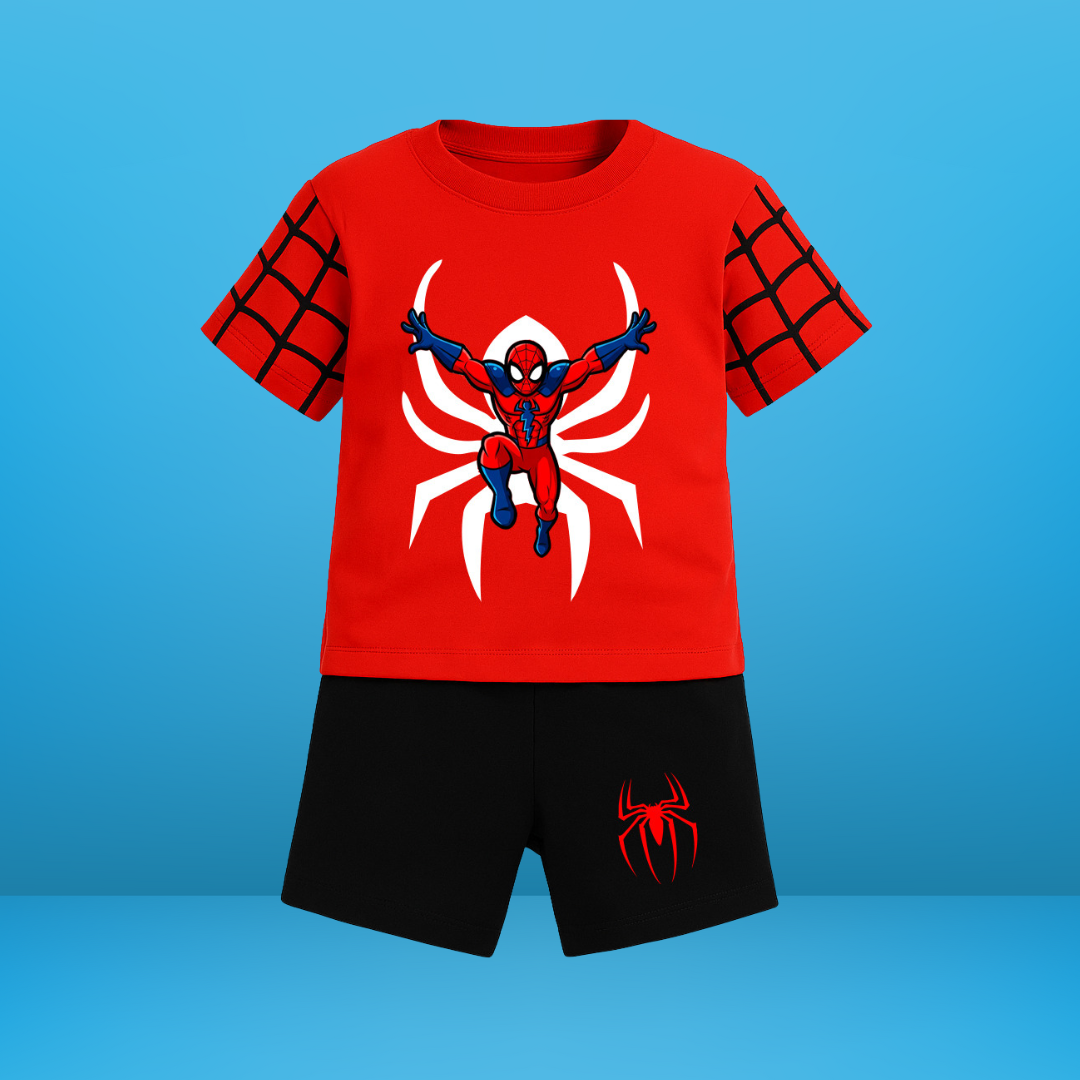 Spider man T-Shirt Set | Soft Cotton | Hit for Summer – Kiddy Choice (ID: 9114480312564)