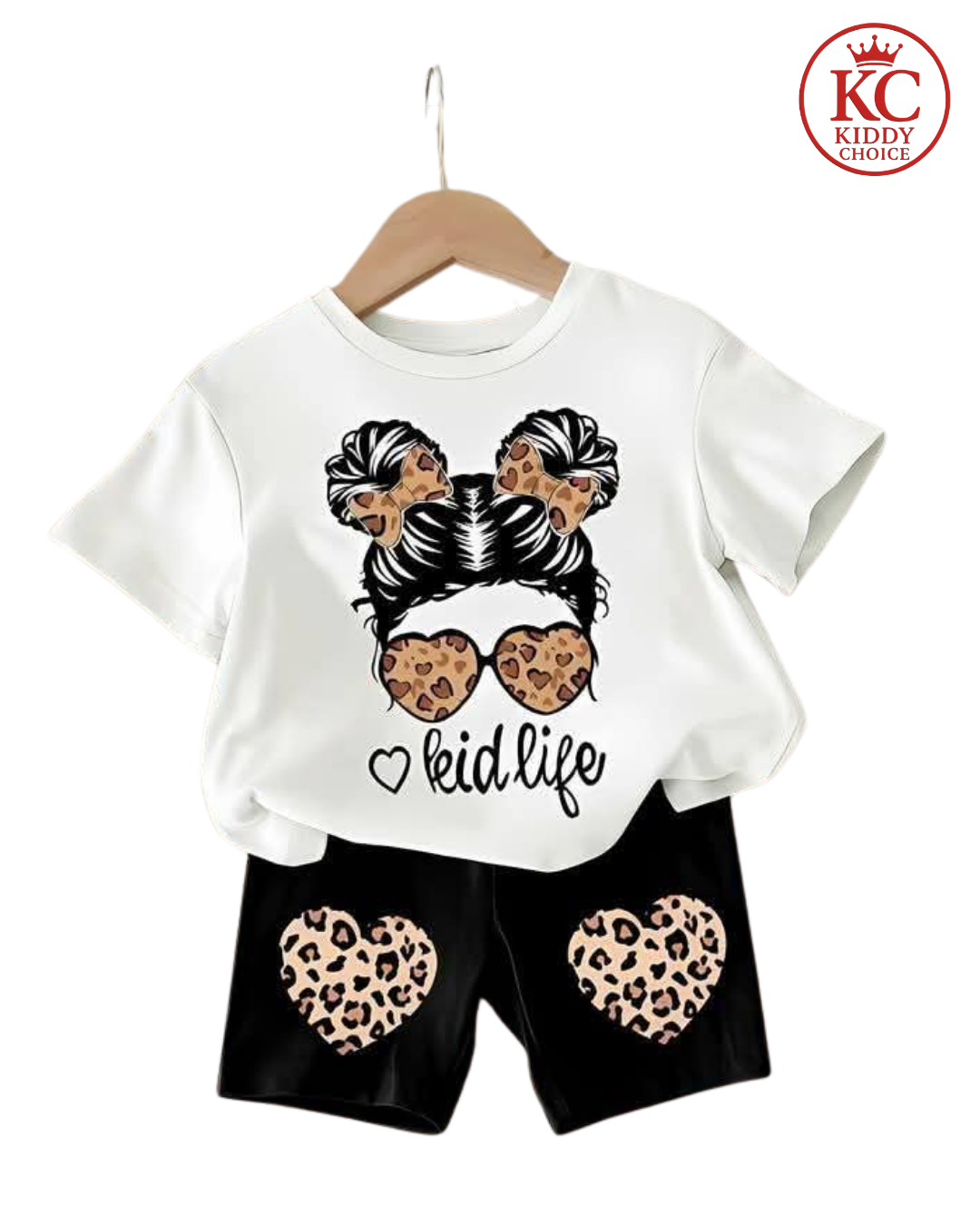 Little LADY sunglass  printed T-Shirt Set | Soft Cotton | Hit for Summer – Kiddy Choice (ID: 9017299796212)