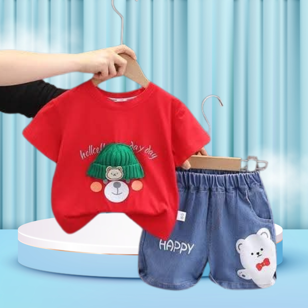 Baby 2 pcs Printed T-shirt Set  | Soft Cotton | Hit for Summer – Kiddy Choice (ID: 9125847138548)