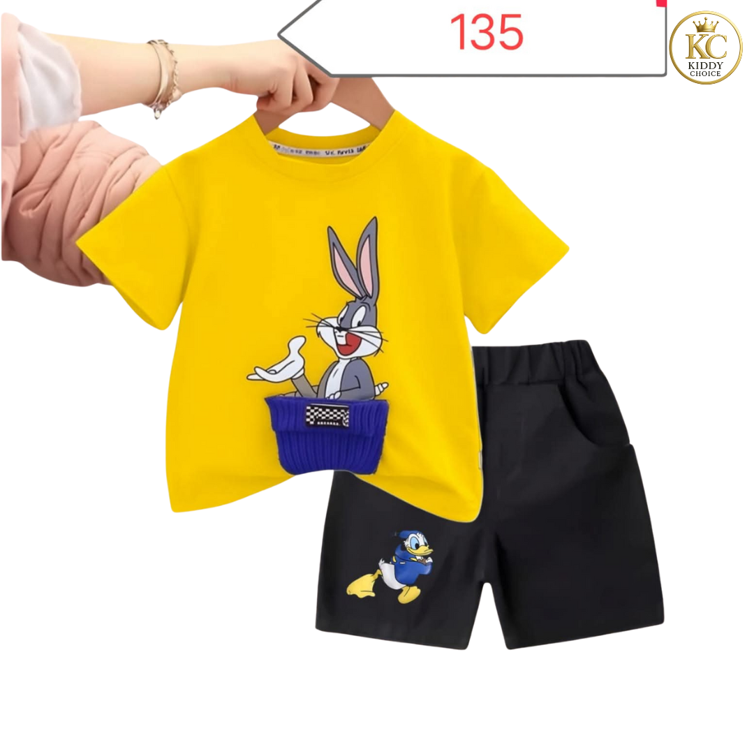 Baby 2 pcs Printed T-shirt Set  | Soft Cotton | Hit for Summer – Kiddy Choice (ID: 9165918601460)